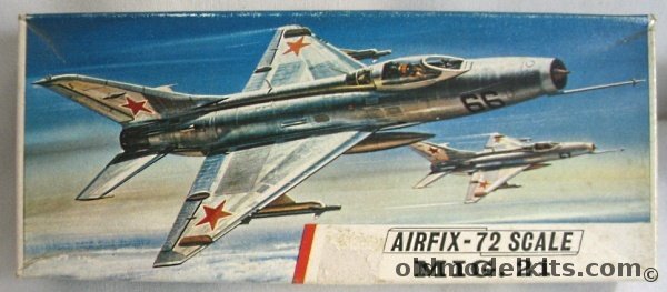 Airfix 1/72 Mig-21 (Early) Fishbed-C - Finnish / Czech / USSR Air Forces, 254 plastic model kit